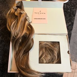 Milk and blush 18 inch extensions